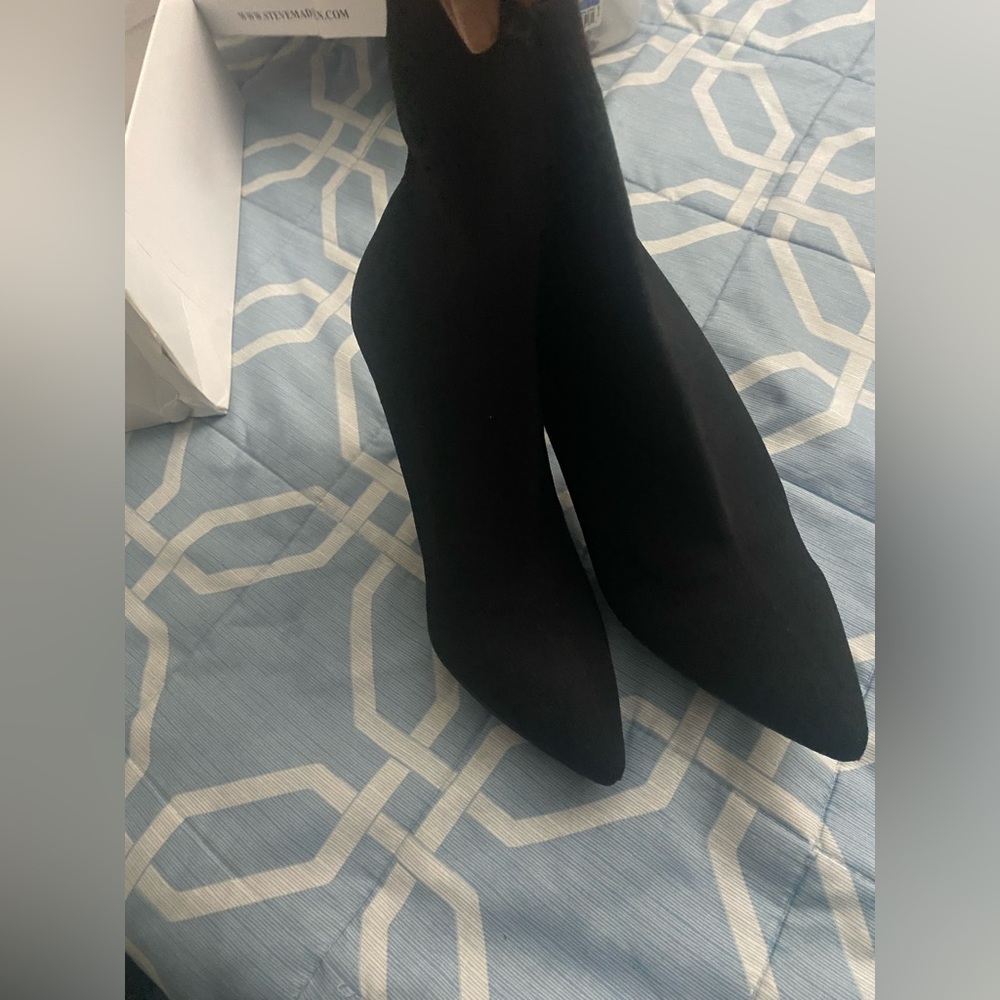 Claire's Sleek Black Heeled Boots